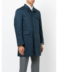 Мужское синее пальто от Thom Browne
