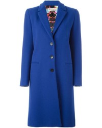 Женское синее пальто от Emilio Pucci