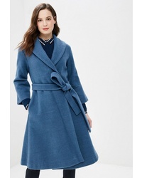 Женское синее пальто от Gepur