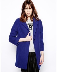 Женское синее пальто от Helene Berman
