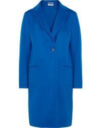 Женское синее пальто от Jil Sander