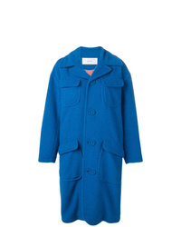 Женское синее пальто от JULIEN DAVID
