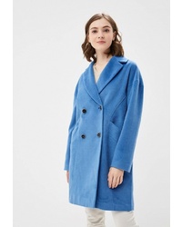 Женское синее пальто от La Reine Blanche