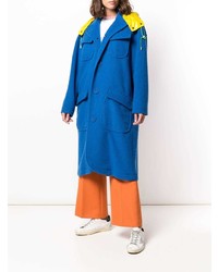 Женское синее пальто от JULIEN DAVID