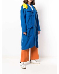 Женское синее пальто от JULIEN DAVID