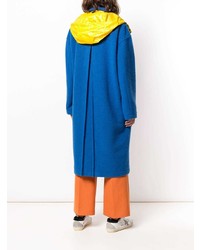 Женское синее пальто от JULIEN DAVID