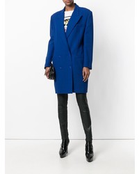 Женское синее пальто от Versace Vintage