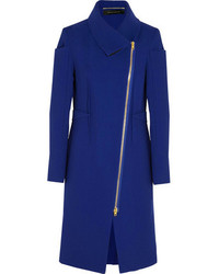 Женское синее пальто от Roland Mouret