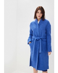 Женское синее пальто от Rosso Style