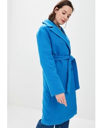 Женское синее пальто от Self Made
