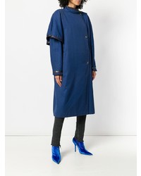 Женское синее пальто от Versace Vintage