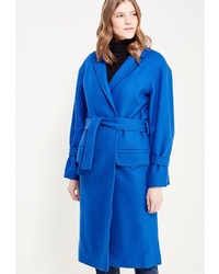 Женское синее пальто от Soeasy