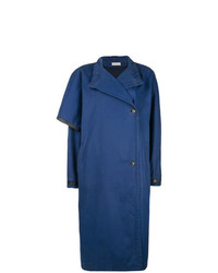 Женское синее пальто от Versace Vintage