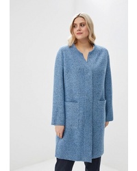 Женское синее пальто