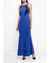 Синее платье-макси от Aurora Firenze