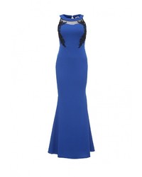 Синее платье-макси от Aurora Firenze