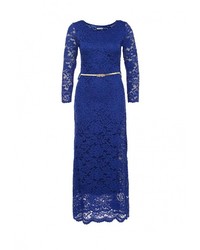 Синее платье-макси от Aurora Firenze