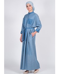 Синее платье-макси от Bella Kareema