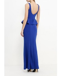 Синее платье-макси от Goddiva