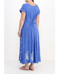 Синее платье-макси от Indiano Natural