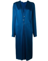 Синее платье-макси от Lanvin