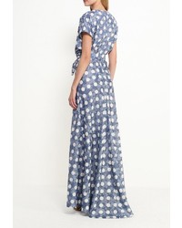 Синее платье-макси от Tutto Bene