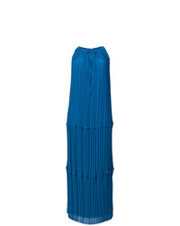 Синее платье-миди со складками от P.A.R.O.S.H.