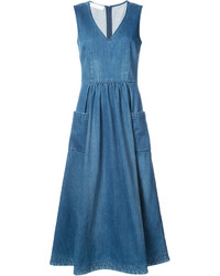 Синее платье-миди от Co