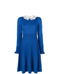 Синее платье-миди от Temperley London