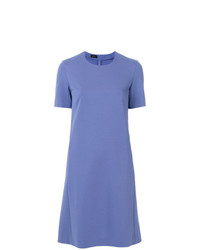 Синее платье прямого кроя от Les Copains
