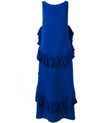 Синее платье прямого кроя от No.21
