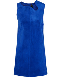 Синее платье прямого кроя от Victoria Beckham