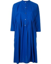 Синее платье-рубашка от Sofie D'hoore