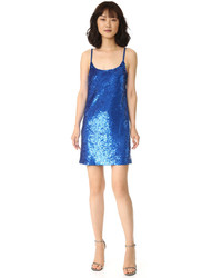 Синее платье с пайетками от Ashish