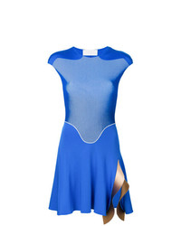 Синее платье с пышной юбкой от Esteban Cortazar