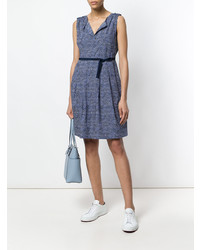 Синее платье с пышной юбкой от Woolrich