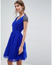 Синее платье с украшением от Little Mistress