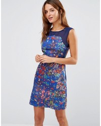Синее платье с цветочным принтом от Lavand
