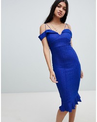 Синее платье-футляр от AX Paris