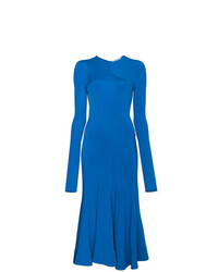 Синее платье-футляр от Esteban Cortazar