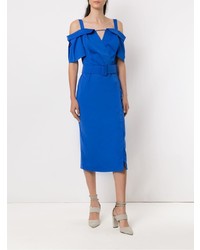Синее платье-футляр от Tufi Duek