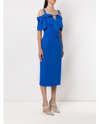 Синее платье-футляр от Tufi Duek