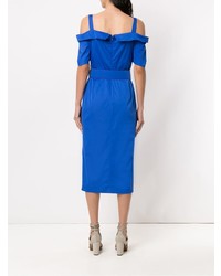 Синее платье-футляр от Tufi Duek
