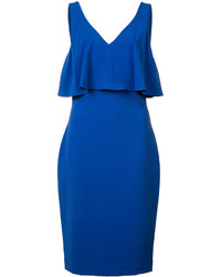 Синее платье от Badgley Mischka