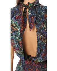 Синее платье от Saloni