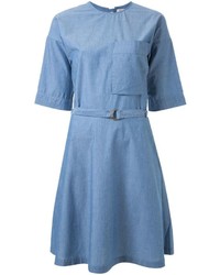 Синее платье от MAISON KITSUNE