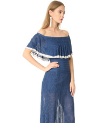 Синее платье от Herve Leger