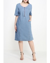 Синее платье от Ulla Popken