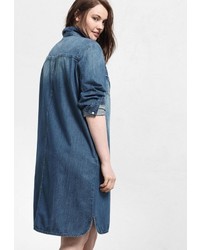 Синее платье от Violeta BY MANGO