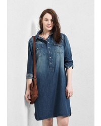 Синее платье от Violeta BY MANGO